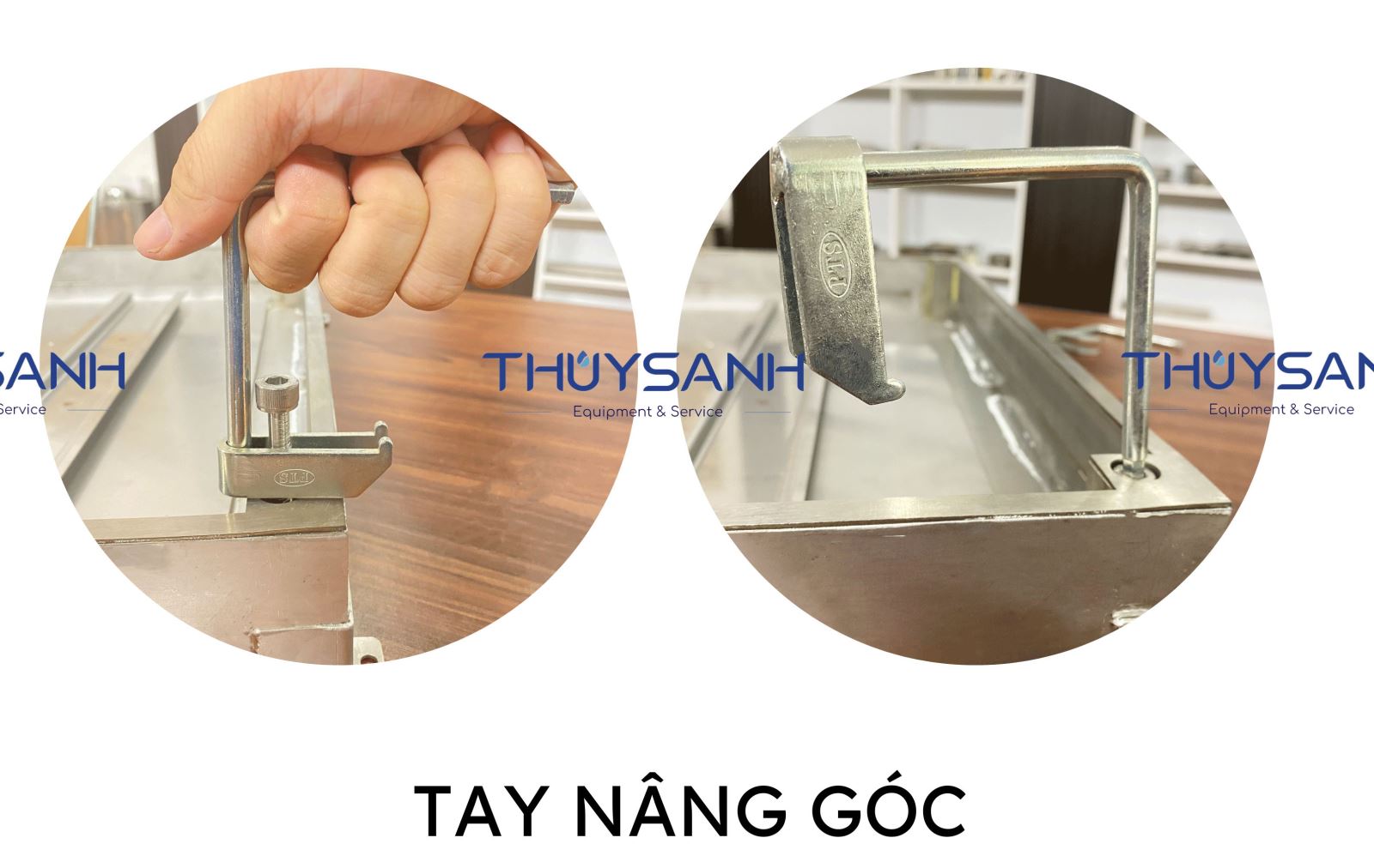 Tay nâng 4 góc thông minh của nắp bể ngầm