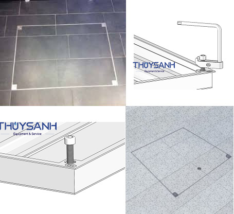  Nắp bể ngầm 60x60 lát gạch hòa hợp với nền nhà